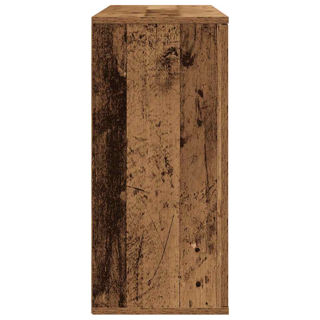 Dressoir 90x29,5x65 cm bewerkt hout oud houtkleurig is nu te koop bij PeponiXL, paradijselijk wonen!