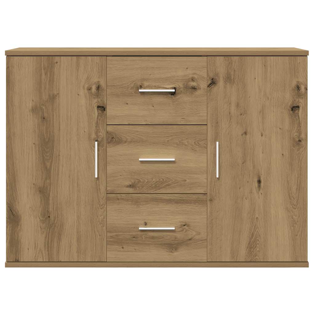 Dressoir 90x29,5x65 cm bewerkt hout artisanaal eikenkleur is nu te koop bij PeponiXL, paradijselijk wonen!