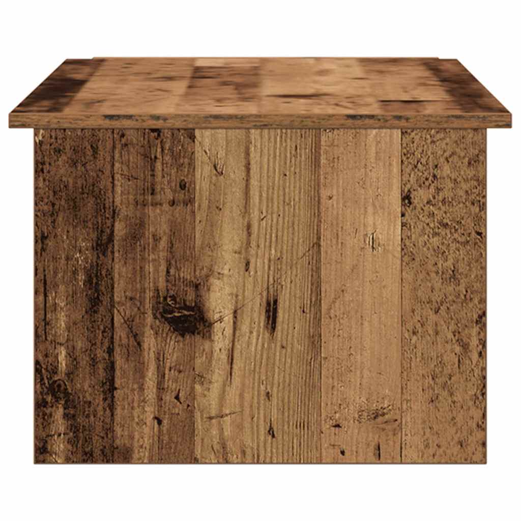 Salontafel 150x50x35 cm bewerkt hout oud houtkleurig is nu te koop bij PeponiXL, paradijselijk wonen!