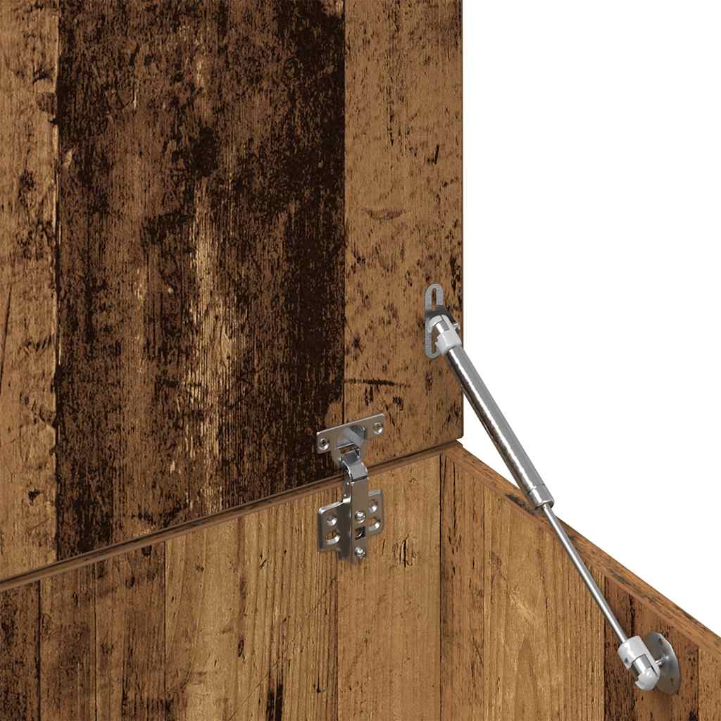 Salontafel 150x50x35 cm bewerkt hout oud houtkleurig is nu te koop bij PeponiXL, paradijselijk wonen!
