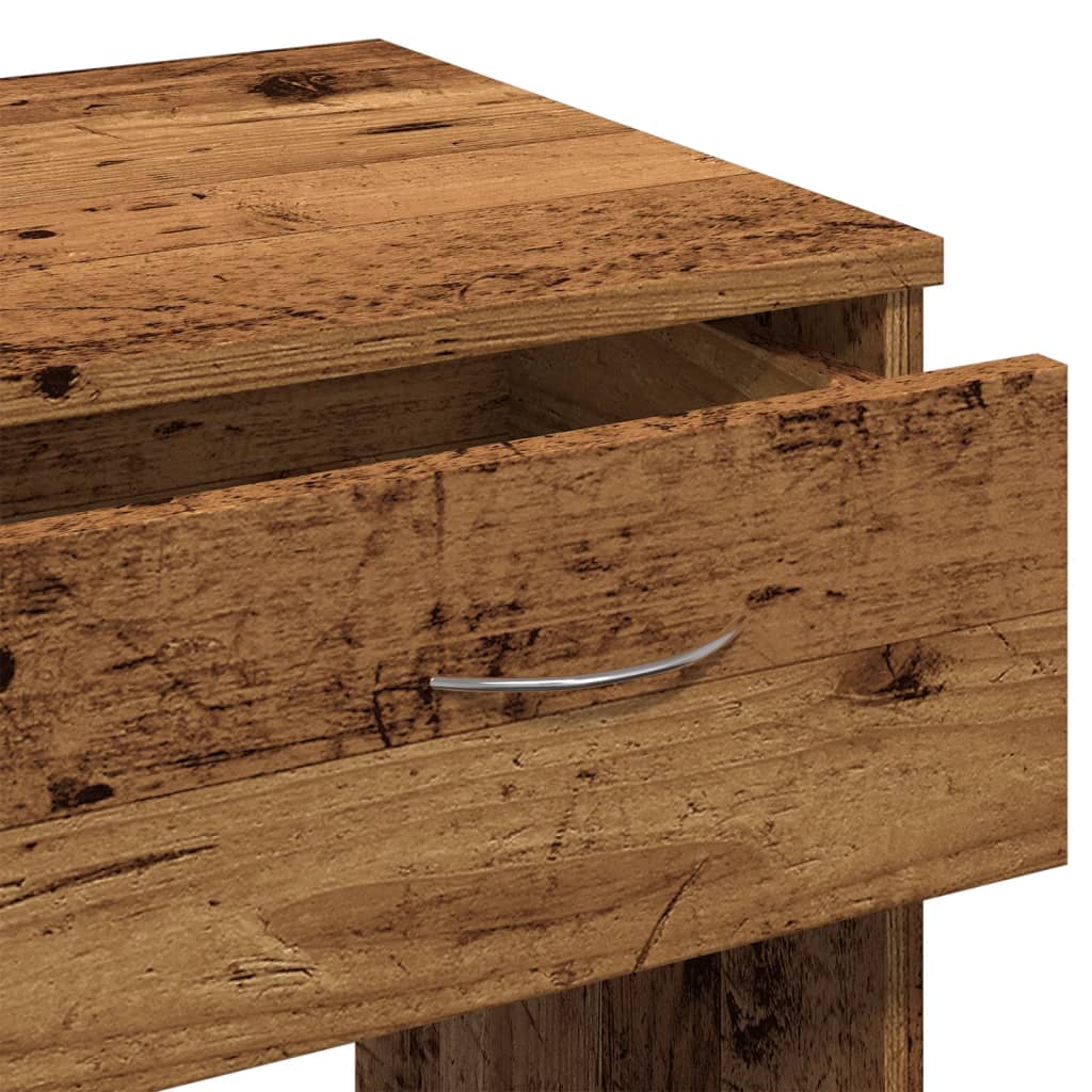 Bureau 80x40x75 cm bewerkt hout oud houtkleurig is nu te koop bij PeponiXL, paradijselijk wonen!