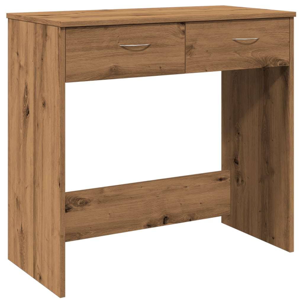 Bureau 80x40x75 cm bewerkt hout artisanaal eikenkleurig is nu te koop bij PeponiXL, paradijselijk wonen!