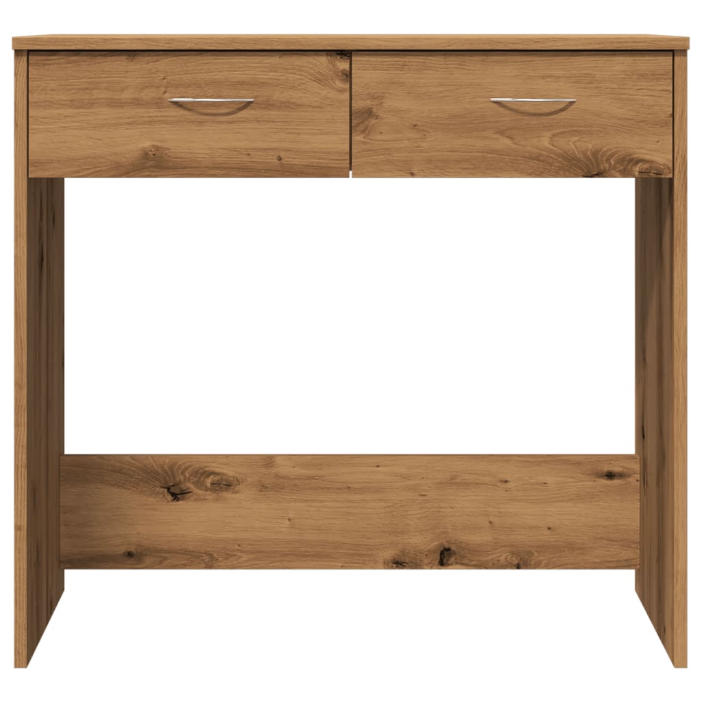 Bureau 80x40x75 cm bewerkt hout artisanaal eikenkleurig is nu te koop bij PeponiXL, paradijselijk wonen!