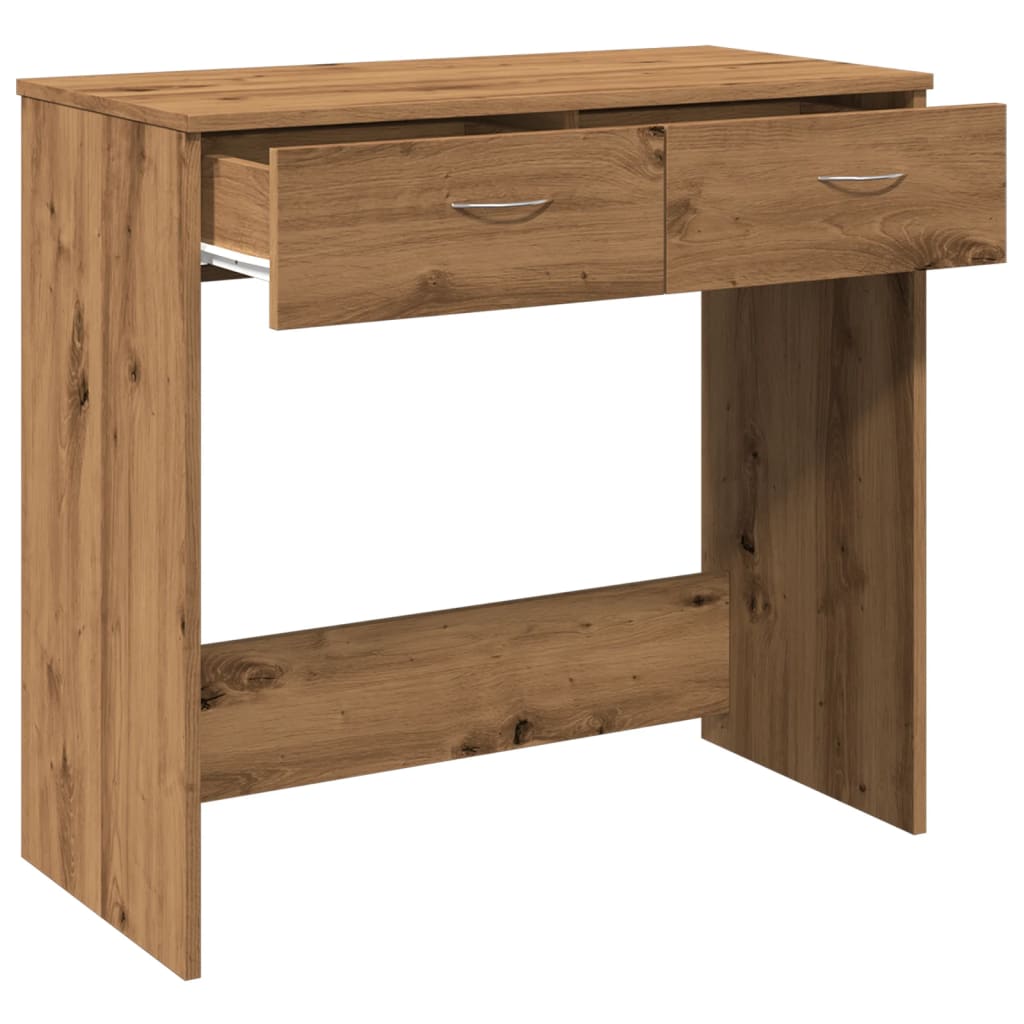Bureau 80x40x75 cm bewerkt hout artisanaal eikenkleurig is nu te koop bij PeponiXL, paradijselijk wonen!