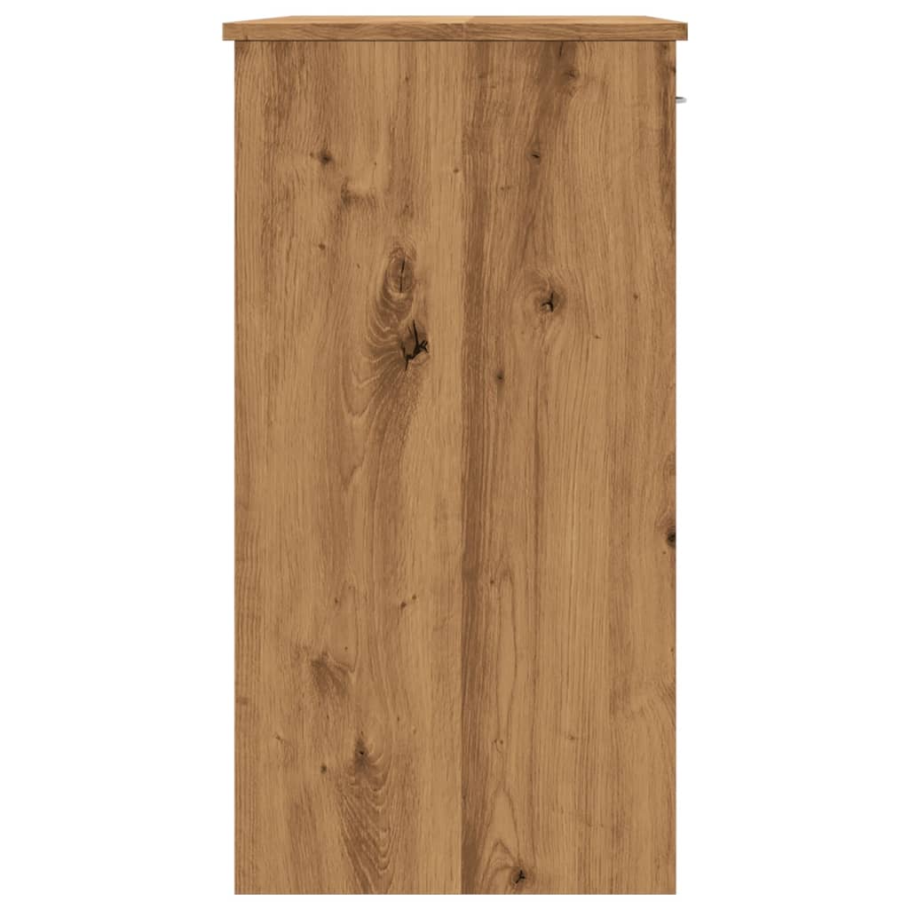 Bureau 80x40x75 cm bewerkt hout artisanaal eikenkleurig is nu te koop bij PeponiXL, paradijselijk wonen!