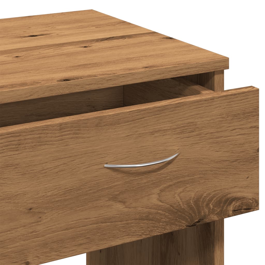 Bureau 80x40x75 cm bewerkt hout artisanaal eikenkleurig is nu te koop bij PeponiXL, paradijselijk wonen!