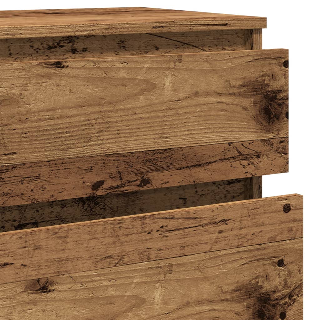 Ladekast 60x36x103 cm bewerkt hout oud houtkleurig is nu te koop bij PeponiXL, paradijselijk wonen!