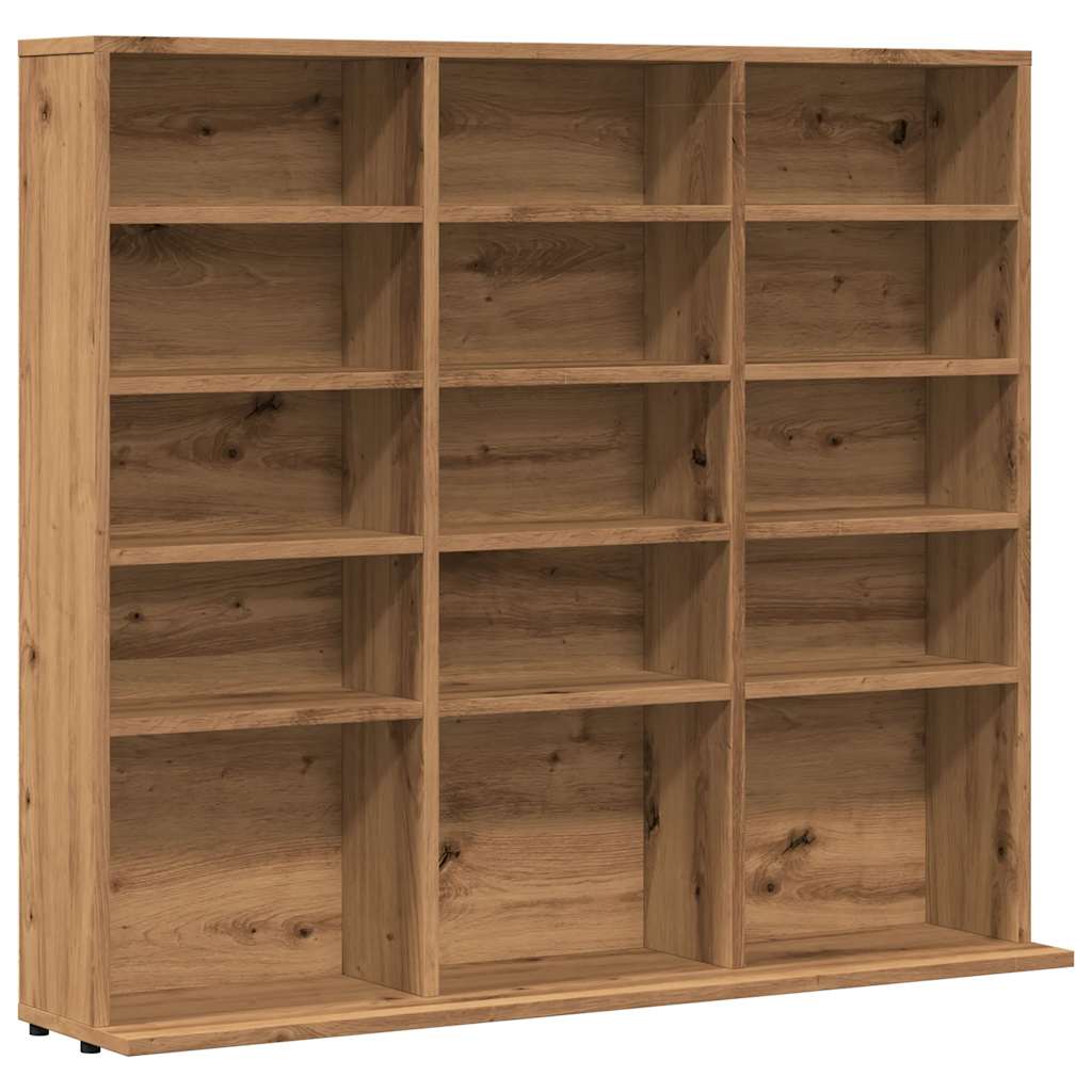 Cd-kast 100x23x89,5 cm bewerkt hout artisanaal eikenkleurig is nu te koop bij PeponiXL, paradijselijk wonen!
