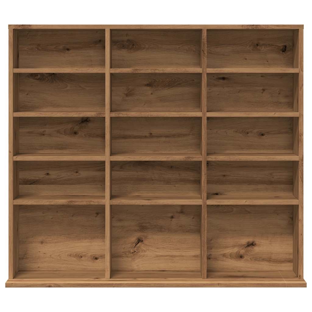Cd-kast 100x23x89,5 cm bewerkt hout artisanaal eikenkleurig is nu te koop bij PeponiXL, paradijselijk wonen!