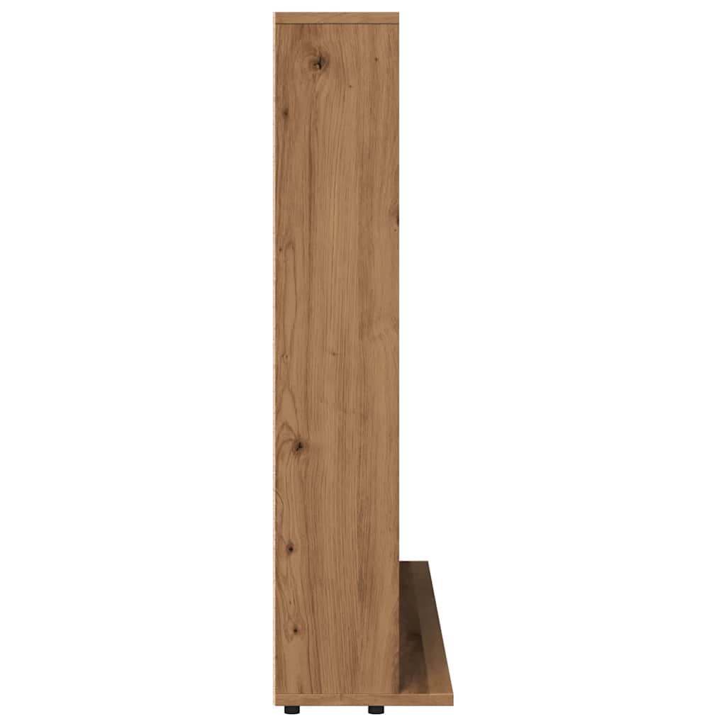 Cd-kast 100x23x89,5 cm bewerkt hout artisanaal eikenkleurig is nu te koop bij PeponiXL, paradijselijk wonen!