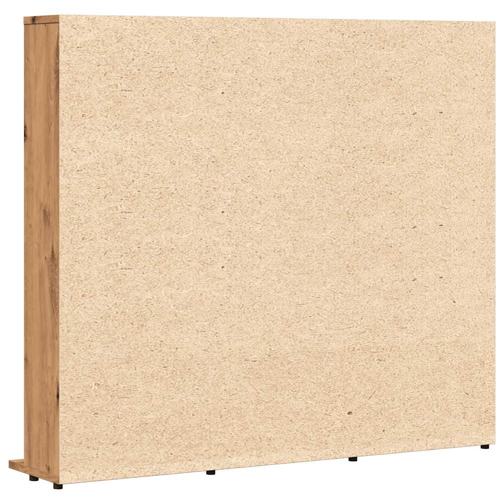 Cd-kast 100x23x89,5 cm bewerkt hout artisanaal eikenkleurig is nu te koop bij PeponiXL, paradijselijk wonen!