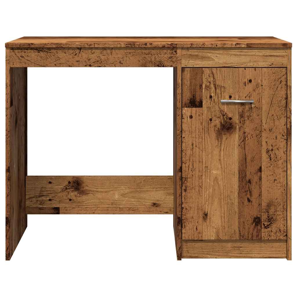 Bureau 100x50x76 cm bewerkt hout oud houtkleurig is nu te koop bij PeponiXL, paradijselijk wonen!
