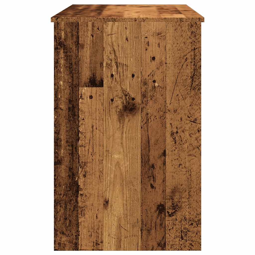 Bureau 100x50x76 cm bewerkt hout oud houtkleurig is nu te koop bij PeponiXL, paradijselijk wonen!