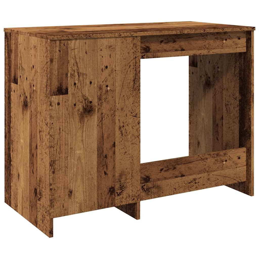 Bureau 100x50x76 cm bewerkt hout oud houtkleurig is nu te koop bij PeponiXL, paradijselijk wonen!
