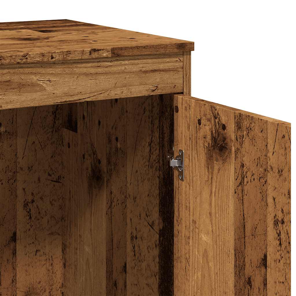 Bureau 100x50x76 cm bewerkt hout oud houtkleurig is nu te koop bij PeponiXL, paradijselijk wonen!
