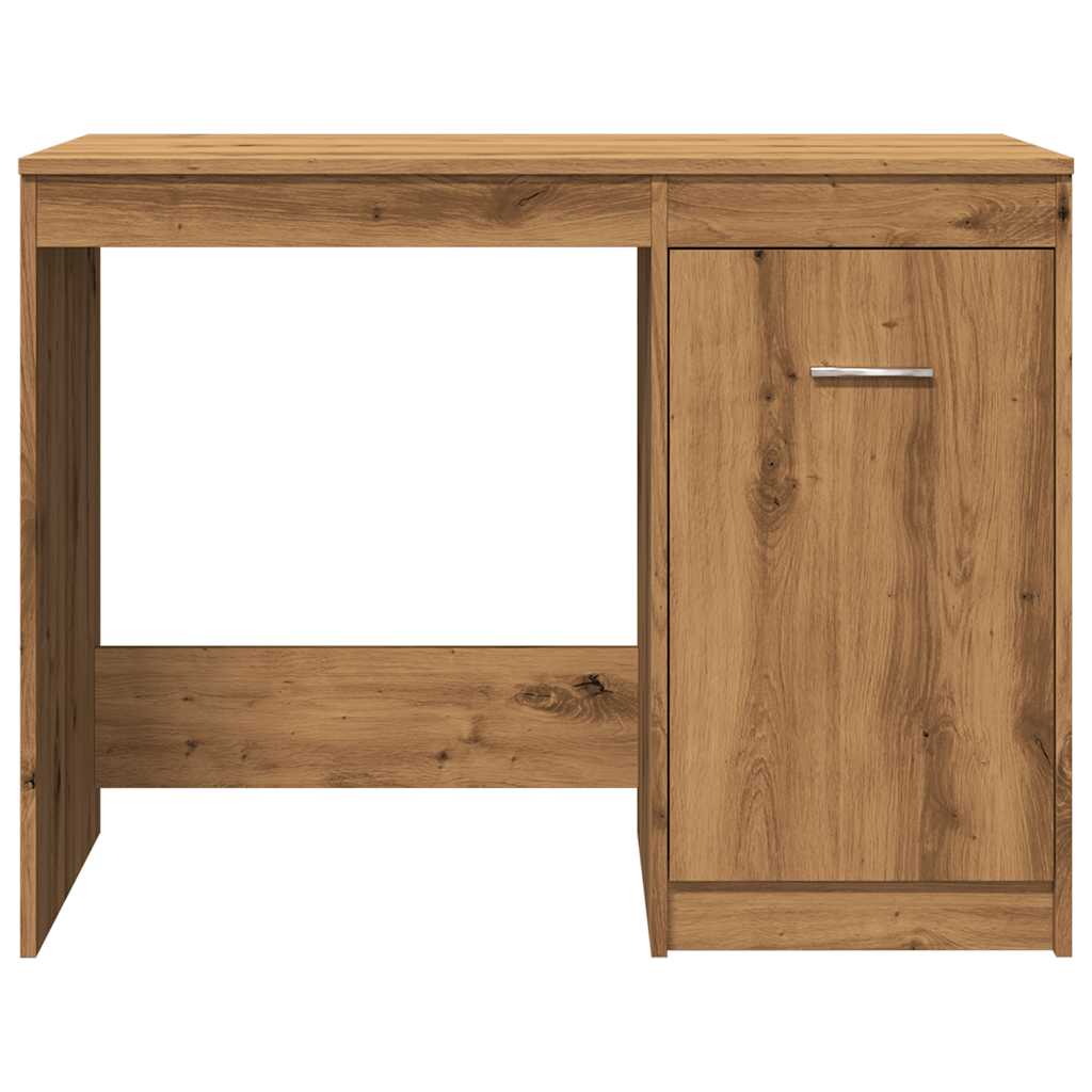 Bureau 100x50x76 cm bewerkt hout artisanaal eikenkleur is nu te koop bij PeponiXL, paradijselijk wonen!
