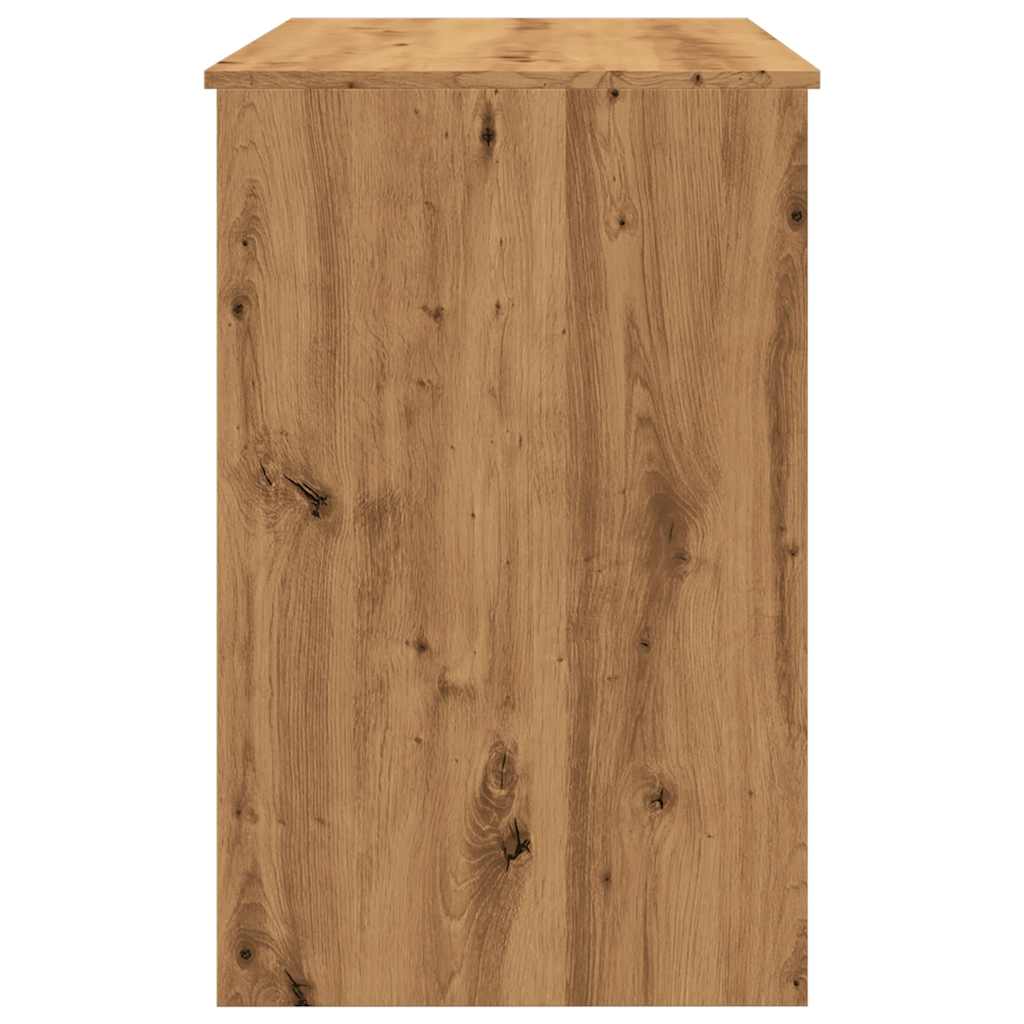 Bureau 100x50x76 cm bewerkt hout artisanaal eikenkleur is nu te koop bij PeponiXL, paradijselijk wonen!