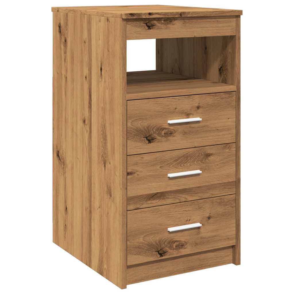 Ladekast 40x50x76 cm bewerkt hout artisanaal eikenkleur is nu te koop bij PeponiXL, paradijselijk wonen!