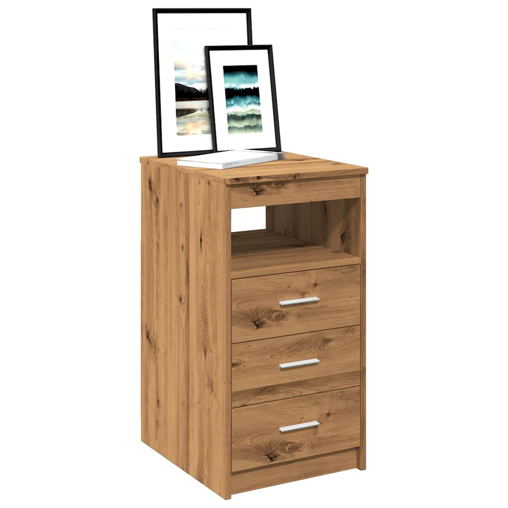 Ladekast 40x50x76 cm bewerkt hout artisanaal eikenkleur is nu te koop bij PeponiXL, paradijselijk wonen!