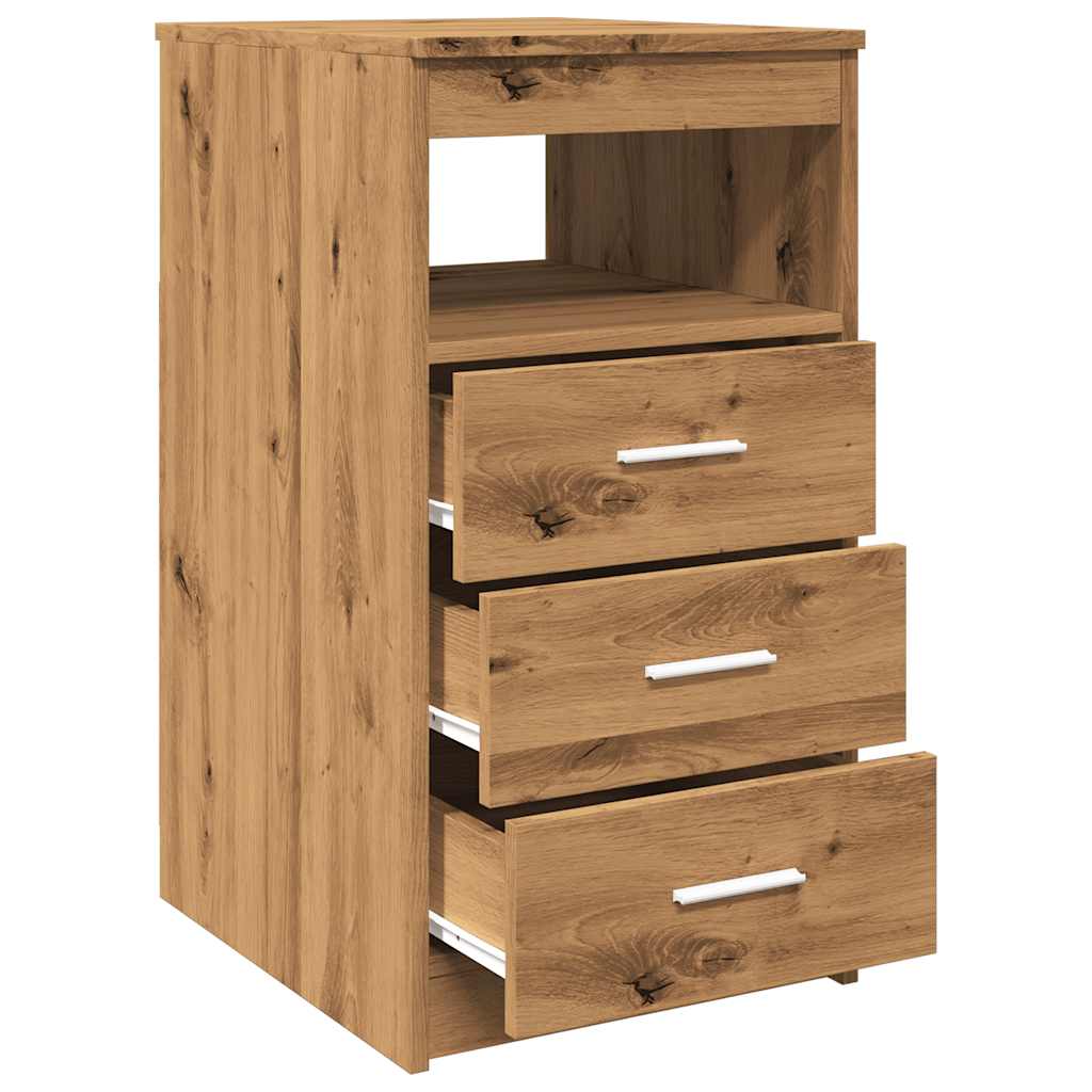 Ladekast 40x50x76 cm bewerkt hout artisanaal eikenkleur is nu te koop bij PeponiXL, paradijselijk wonen!