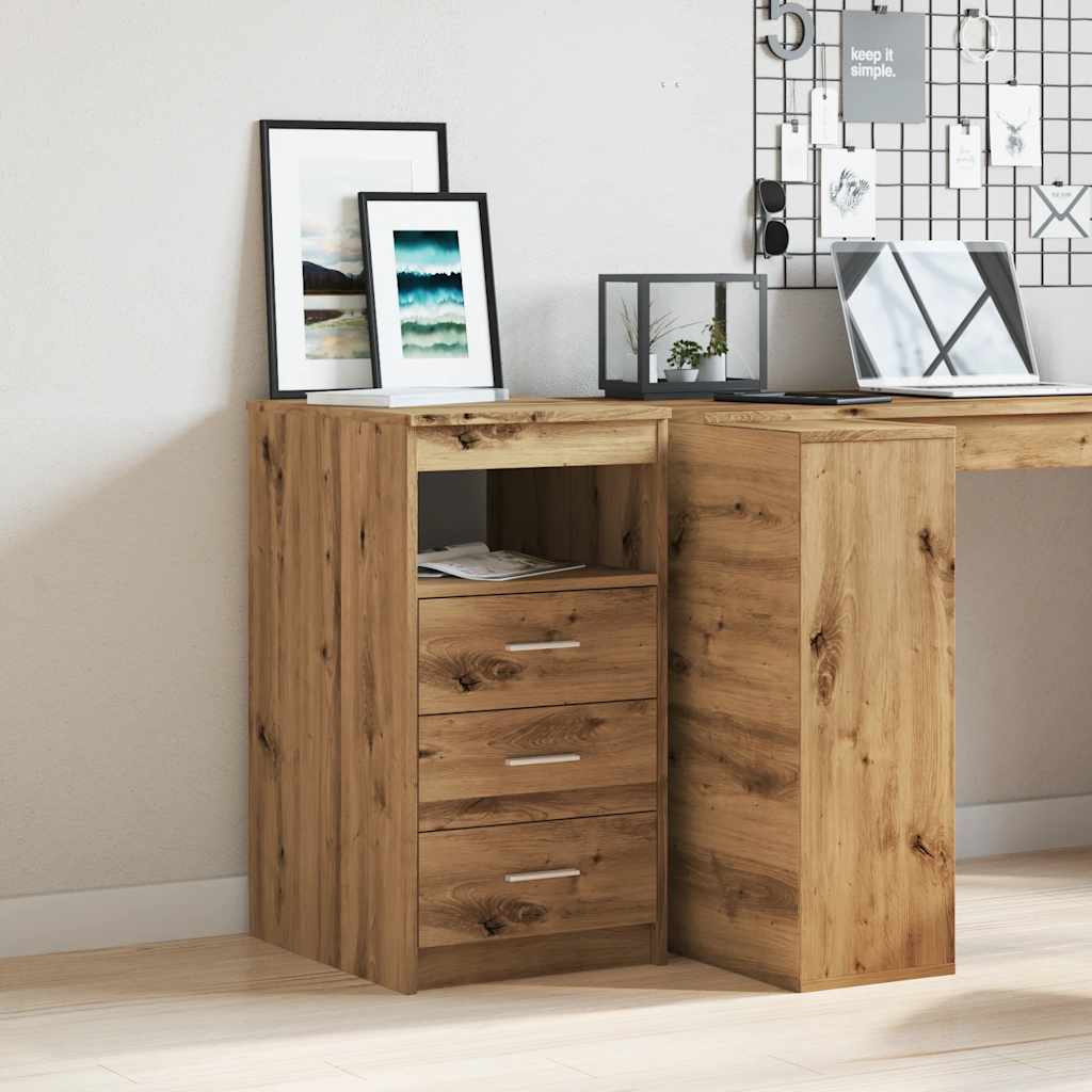 Ladekast 40x50x76 cm bewerkt hout artisanaal eikenkleur is nu te koop bij PeponiXL, paradijselijk wonen!