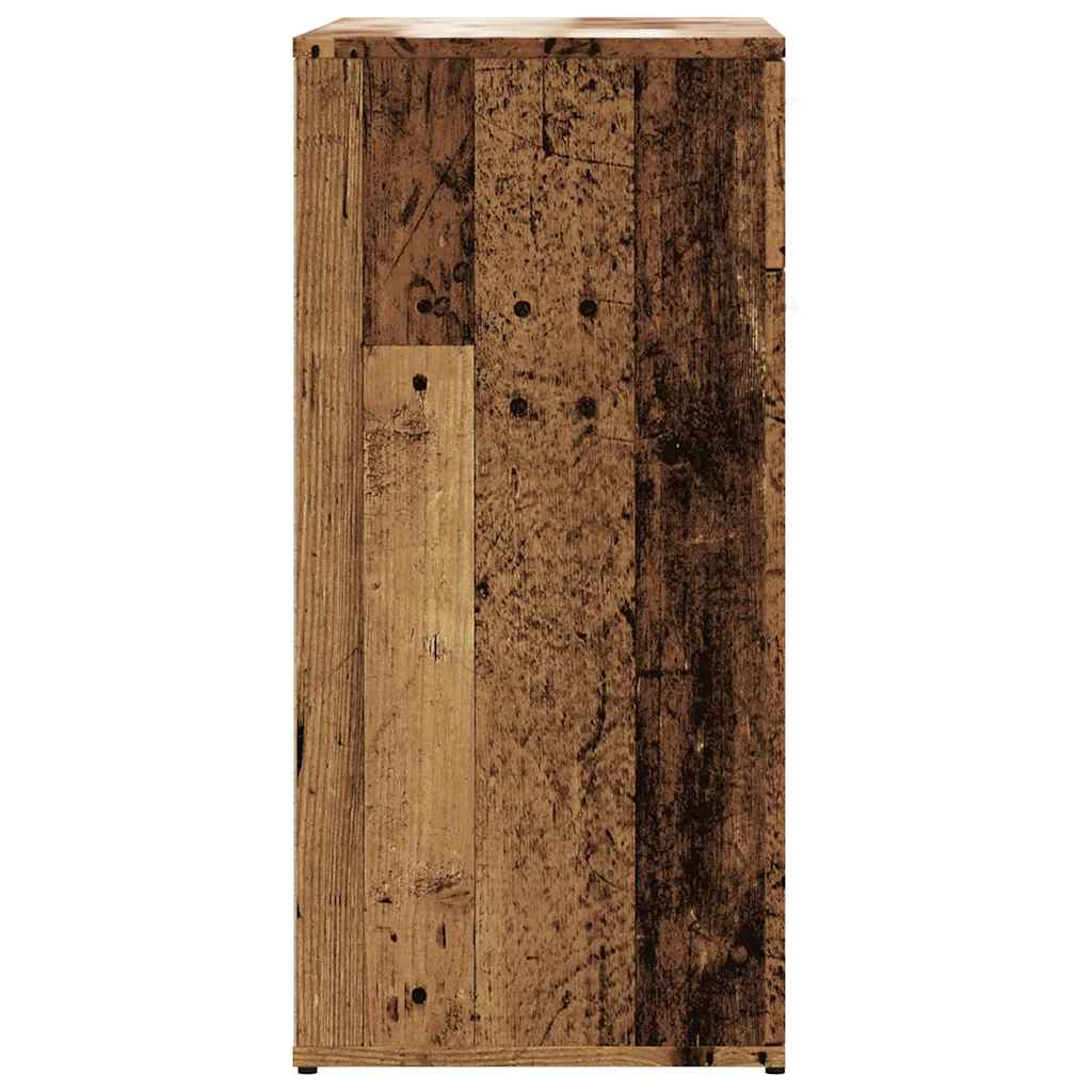 Dressoir 80x36x75 cm bewerkt hout oud houtkleurig is nu te koop bij PeponiXL, paradijselijk wonen!