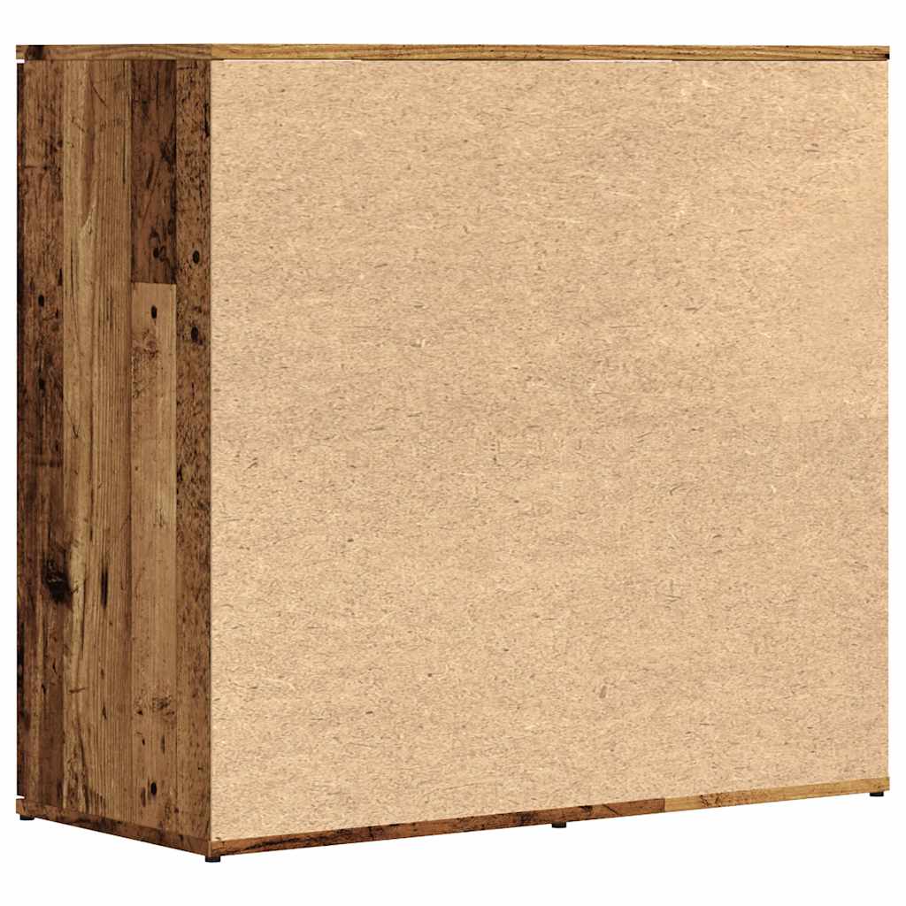 Dressoir 80x36x75 cm bewerkt hout oud houtkleurig is nu te koop bij PeponiXL, paradijselijk wonen!