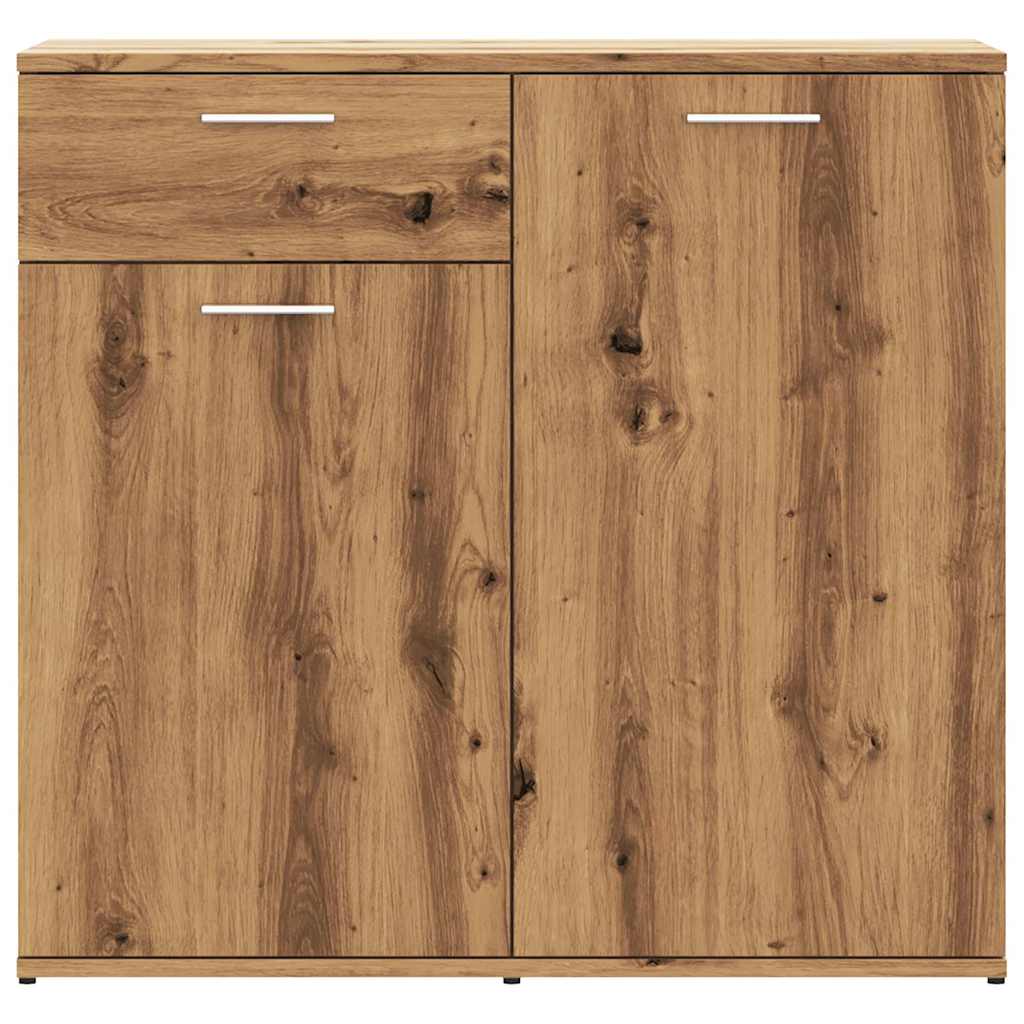 Dressoir 80x36x75 cm bewerkt hout artisanaal eikenkleur is nu te koop bij PeponiXL, paradijselijk wonen!
