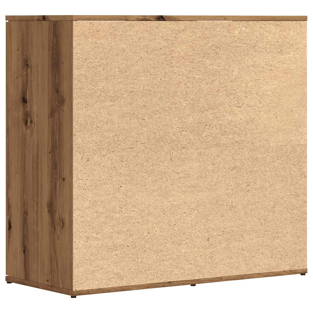 Dressoir 80x36x75 cm bewerkt hout artisanaal eikenkleur is nu te koop bij PeponiXL, paradijselijk wonen!