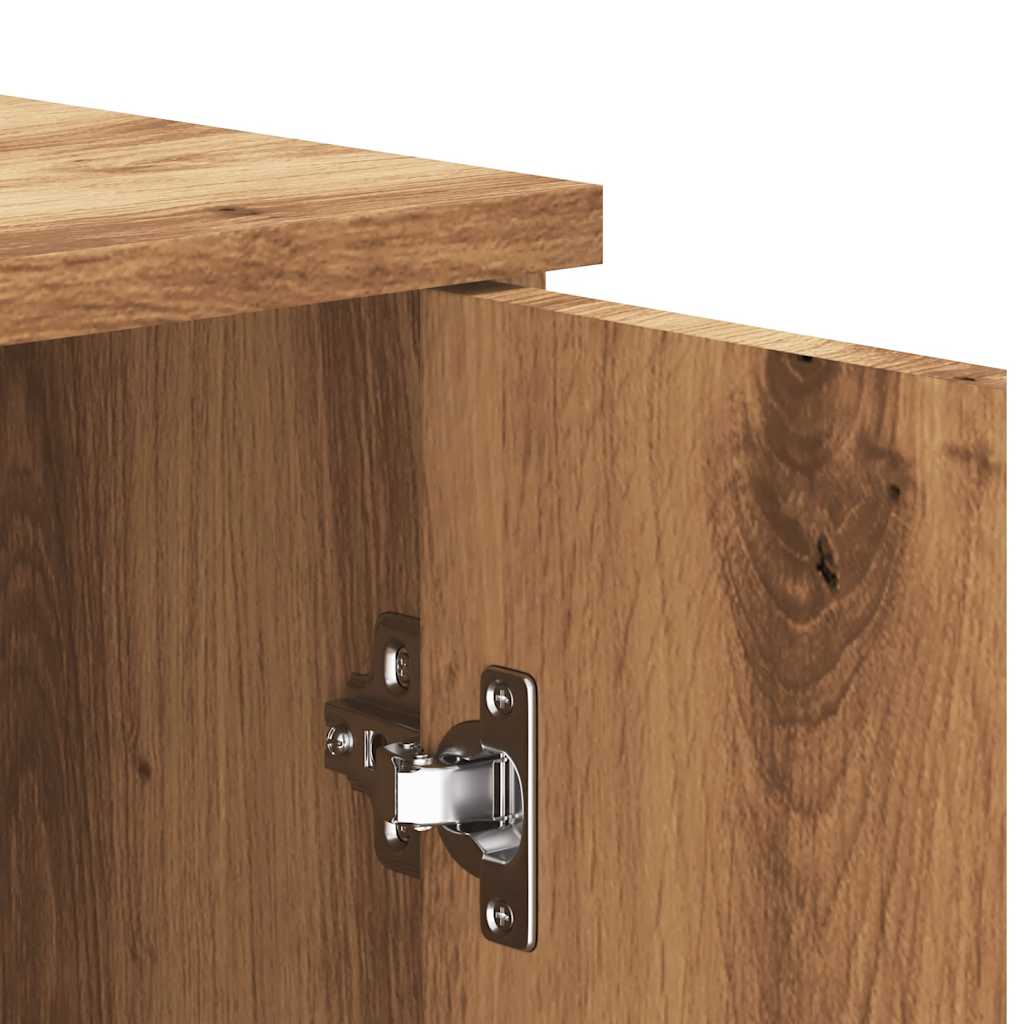 Dressoir 80x36x75 cm bewerkt hout artisanaal eikenkleur is nu te koop bij PeponiXL, paradijselijk wonen!