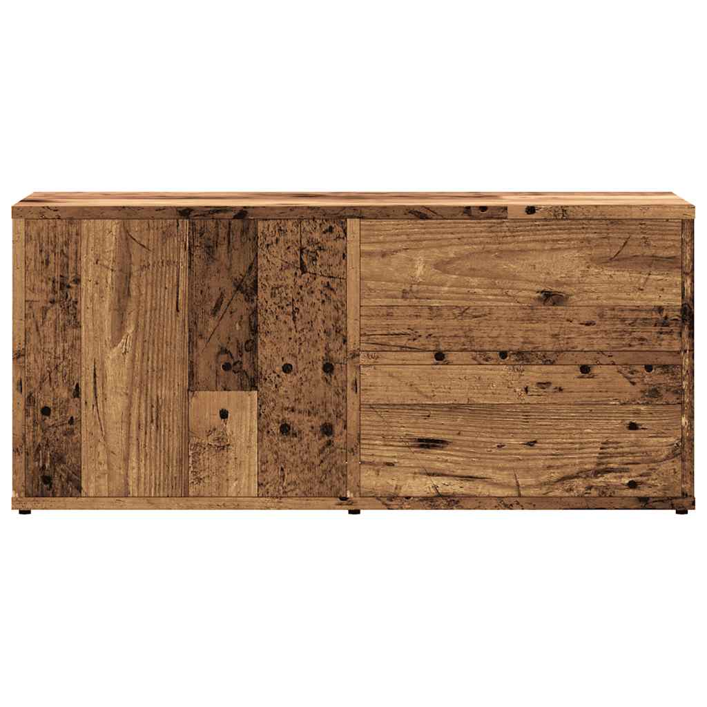 Tv-meubel 80x34x35,5 cm bewerkt hout oud houtkleurig is nu te koop bij PeponiXL, paradijselijk wonen!