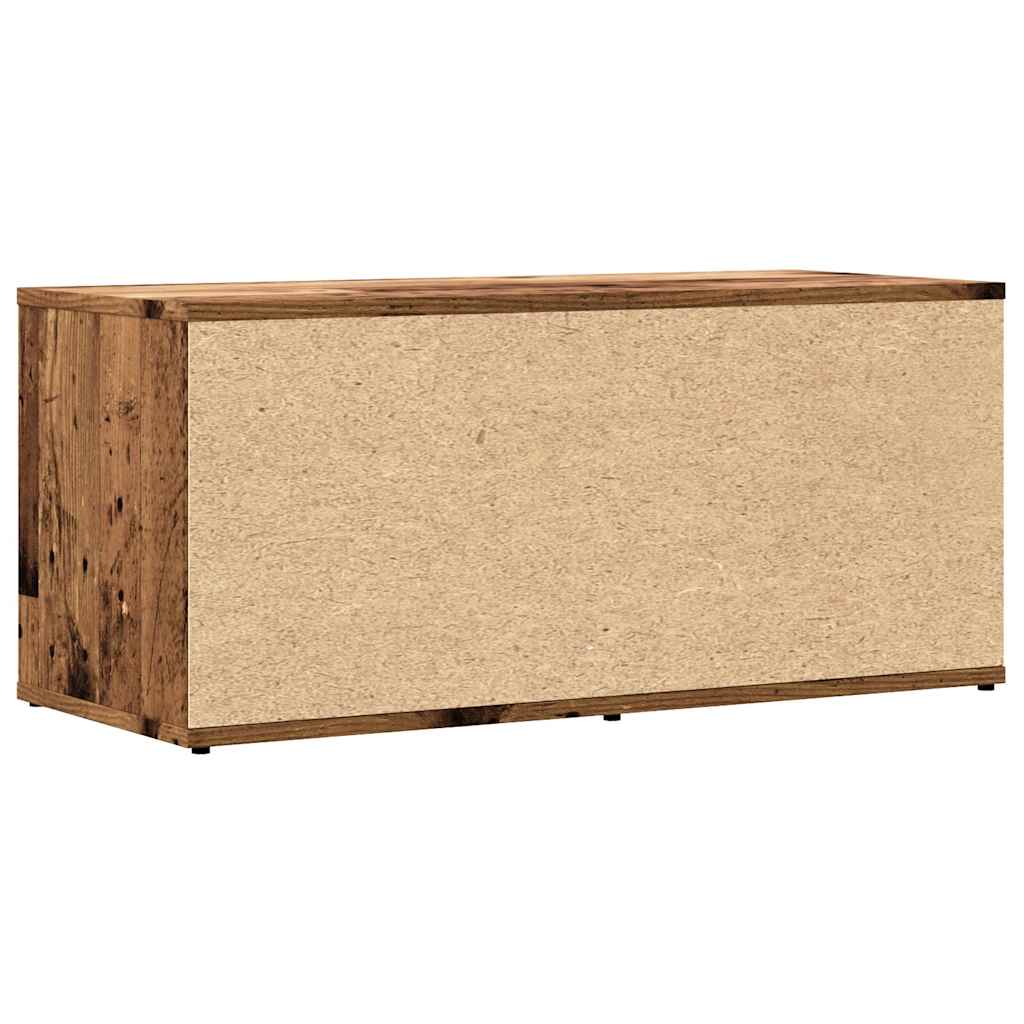 Tv-meubel 80x34x35,5 cm bewerkt hout oud houtkleurig is nu te koop bij PeponiXL, paradijselijk wonen!
