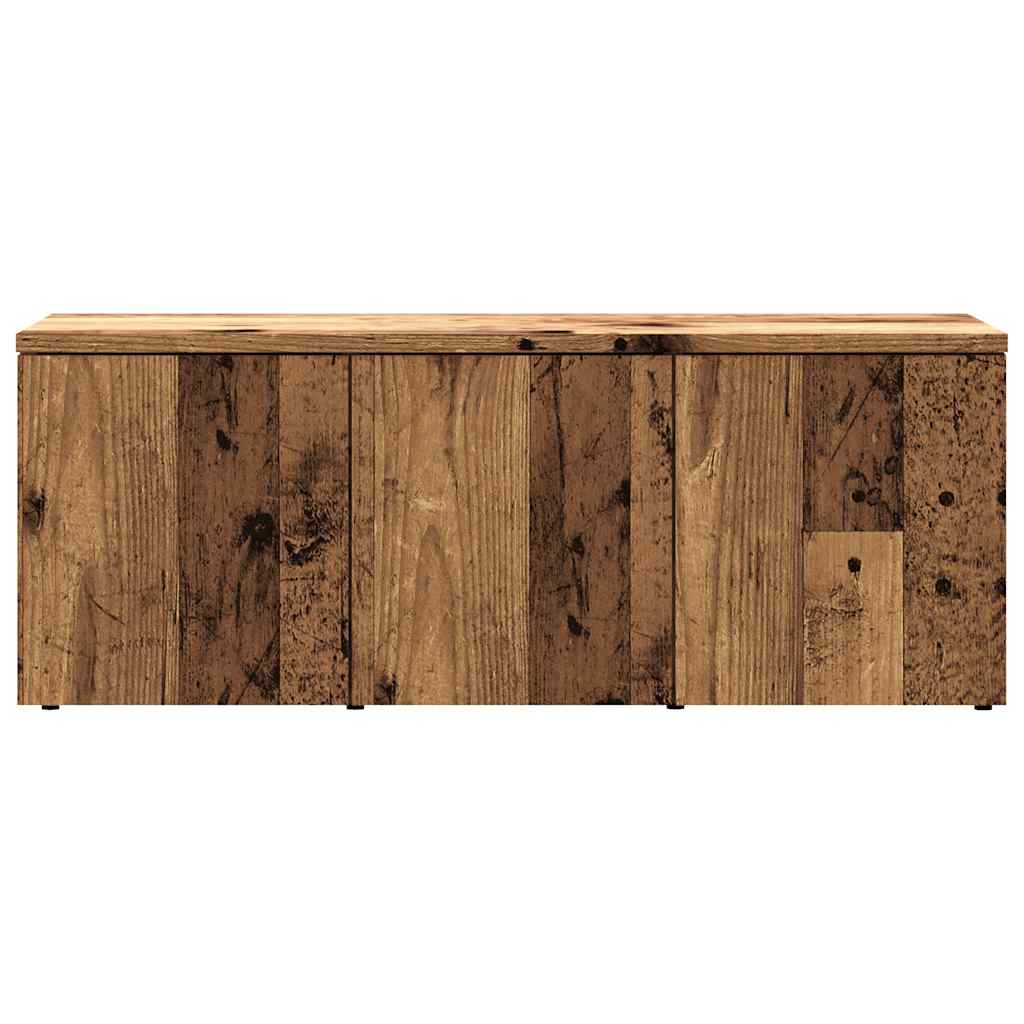 Tv-meubel 80x34x30 cm bewerkt hout oud houtkleurig is nu te koop bij PeponiXL, paradijselijk wonen!