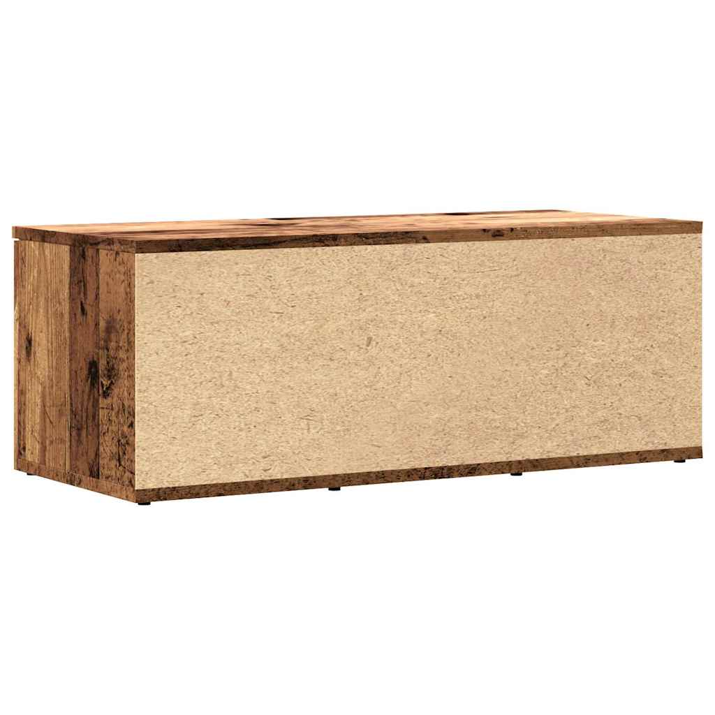 Tv-meubel 80x34x30 cm bewerkt hout oud houtkleurig is nu te koop bij PeponiXL, paradijselijk wonen!