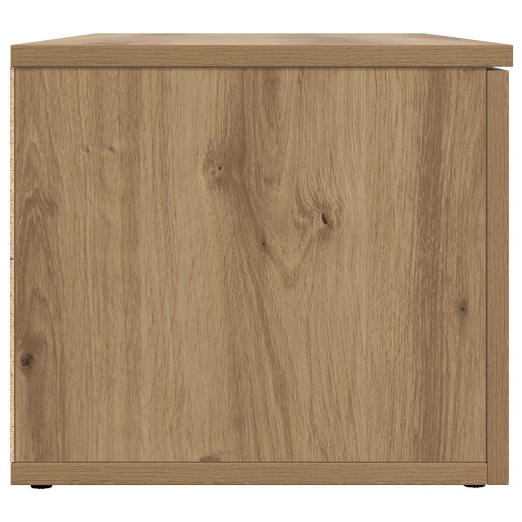 Tv-meubel 80x34x30 cm bewerkt hout artisanaal eikenkleur is nu te koop bij PeponiXL, paradijselijk wonen!