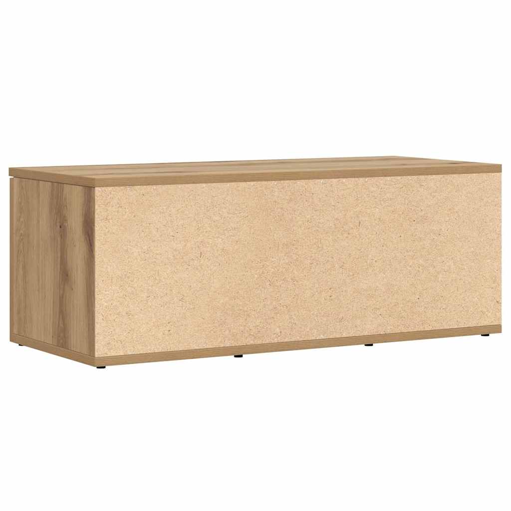 Tv-meubel 80x34x30 cm bewerkt hout artisanaal eikenkleur is nu te koop bij PeponiXL, paradijselijk wonen!