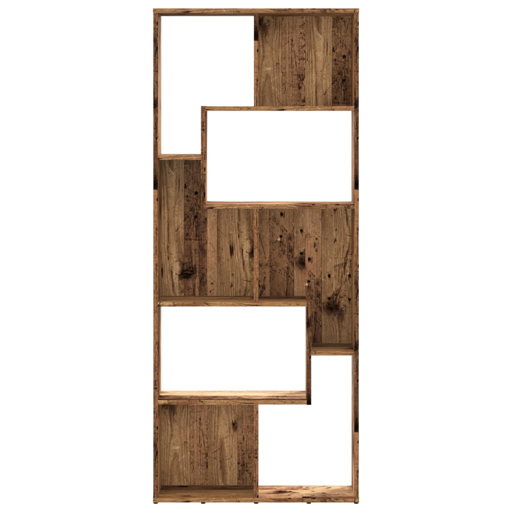 Boekenkast 67x24x161 cm bewerkt hout oud houtkleurig is nu te koop bij PeponiXL, paradijselijk wonen!