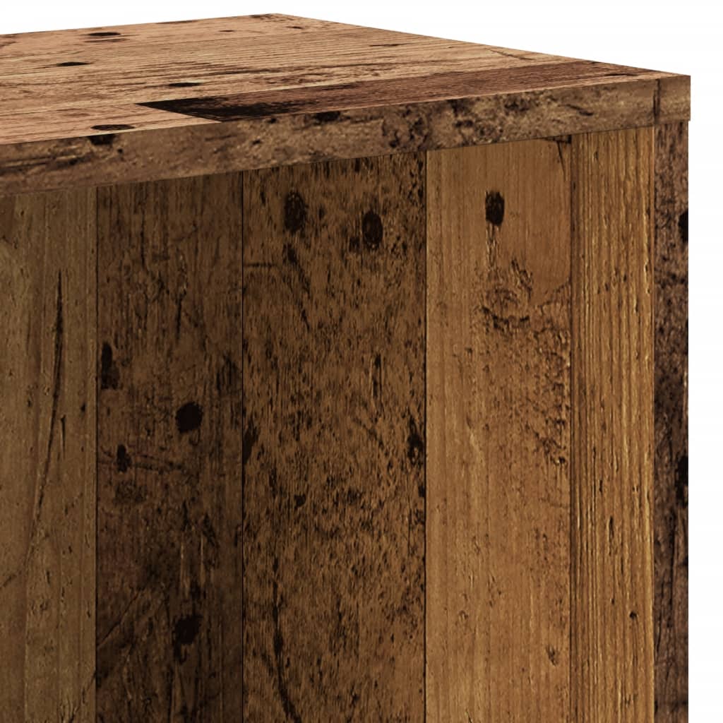 Boekenkast 67x24x161 cm bewerkt hout oud houtkleurig is nu te koop bij PeponiXL, paradijselijk wonen!