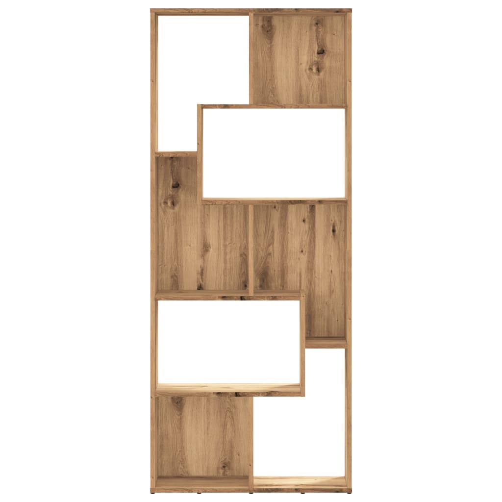 Boekenkast Artisan Eiken 67x24x161 cm Bewerkt Hout is nu te koop bij PeponiXL, paradijselijk wonen!