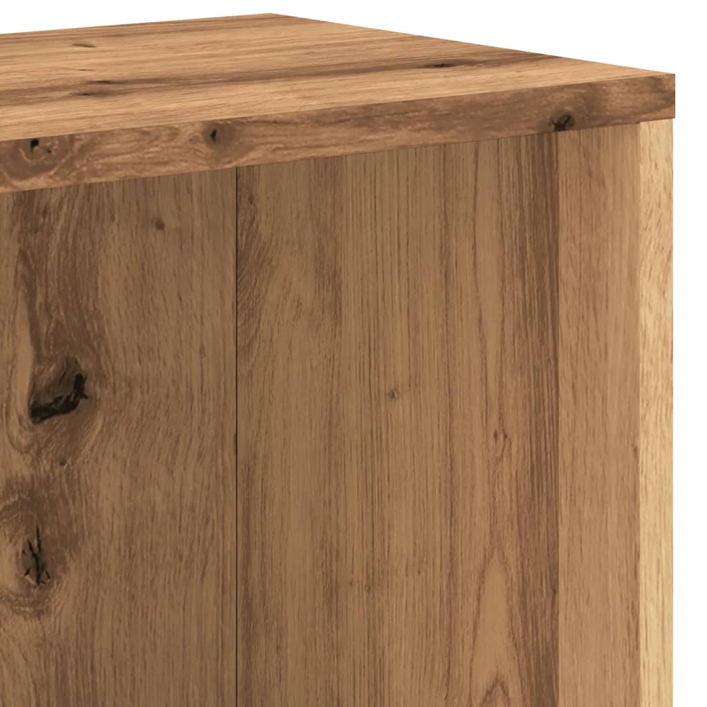 Boekenkast Artisan Eiken 67x24x161 cm Bewerkt Hout is nu te koop bij PeponiXL, paradijselijk wonen!