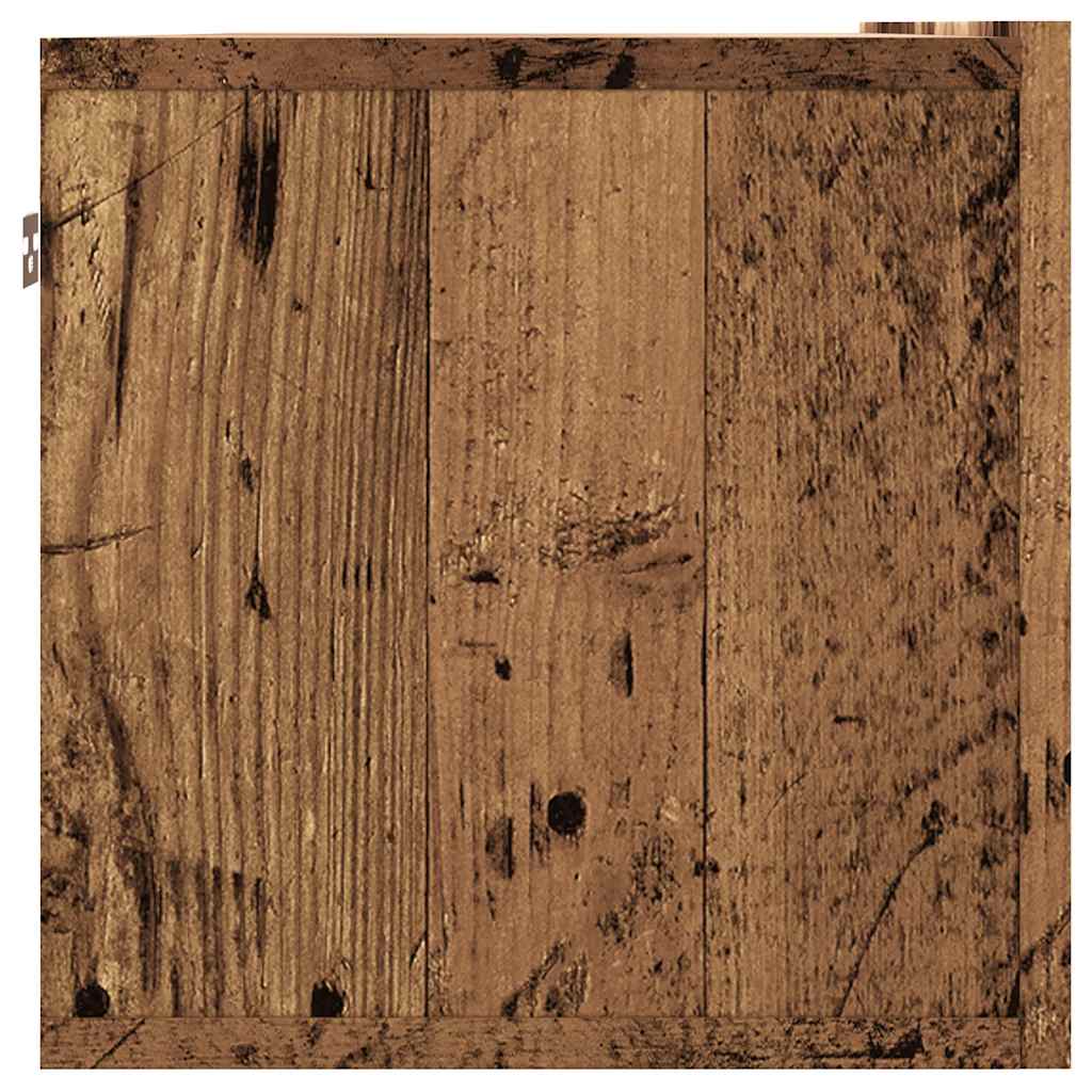 Tv-wandmeubel 100x30x30 cm bewerkt hout oud houtkleurig is nu te koop bij PeponiXL, paradijselijk wonen!