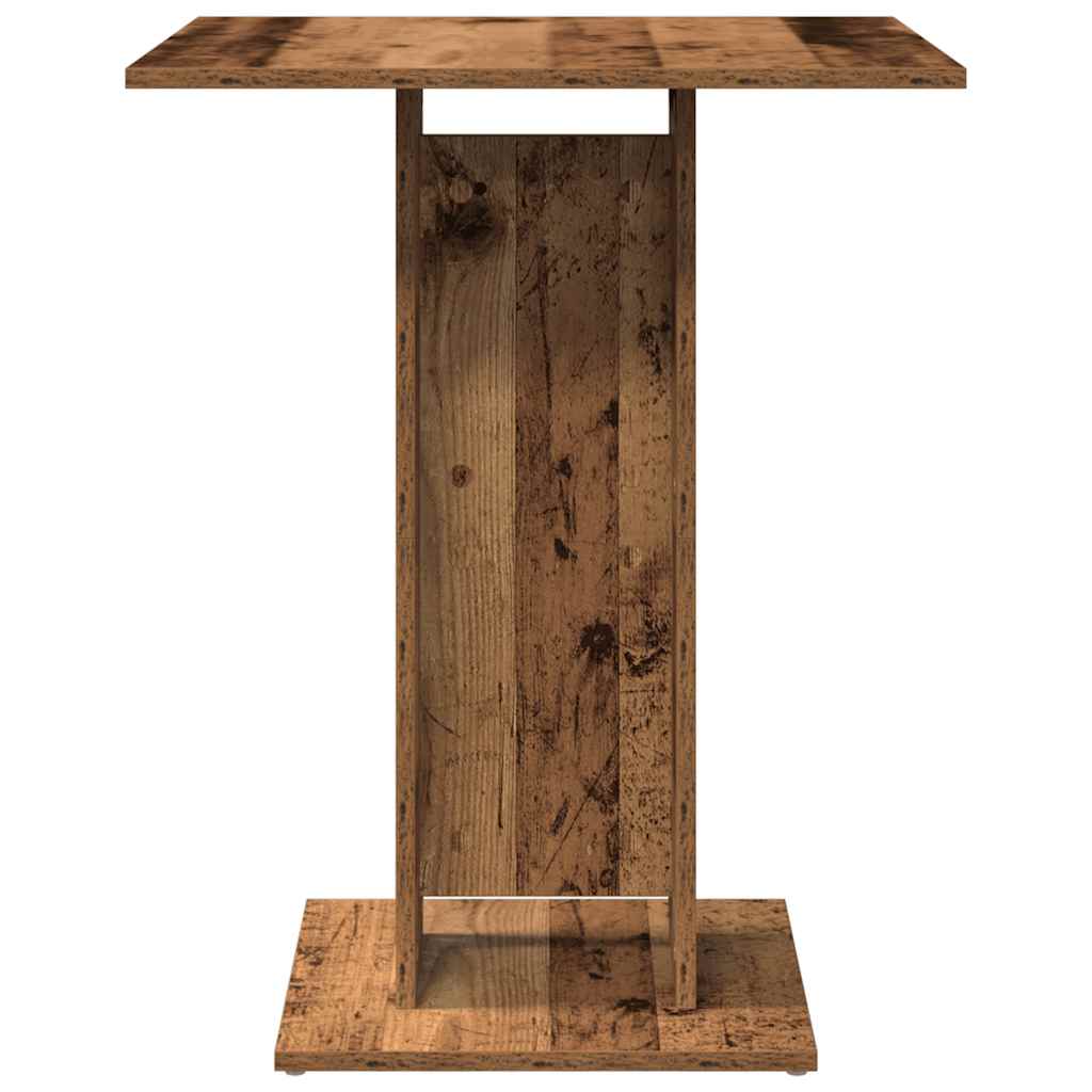 Bistrotafel 60x60x75 cm bewerkt hout oud houtkleurig is nu te koop bij PeponiXL, paradijselijk wonen!