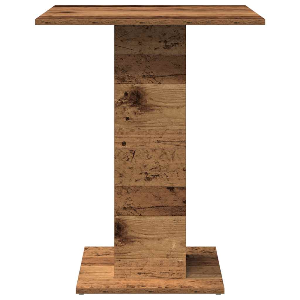 Bistrotafel 60x60x75 cm bewerkt hout oud houtkleurig is nu te koop bij PeponiXL, paradijselijk wonen!