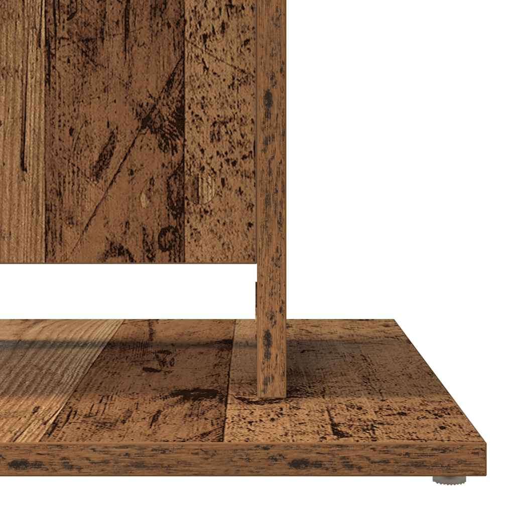 Bistrotafel 60x60x75 cm bewerkt hout oud houtkleurig is nu te koop bij PeponiXL, paradijselijk wonen!