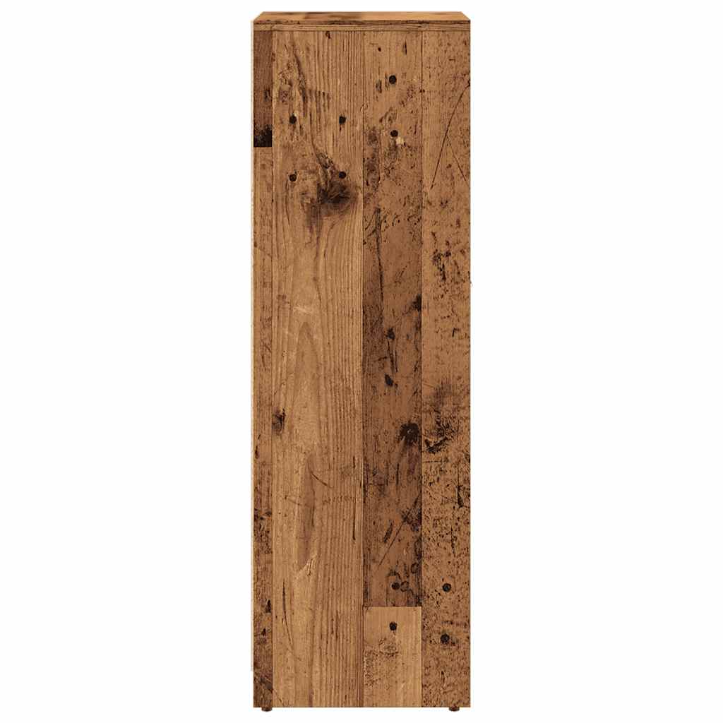 Badkamerkast 30x30x95 cm bewerkt hout oud houtkleurig is nu te koop bij PeponiXL, paradijselijk wonen!