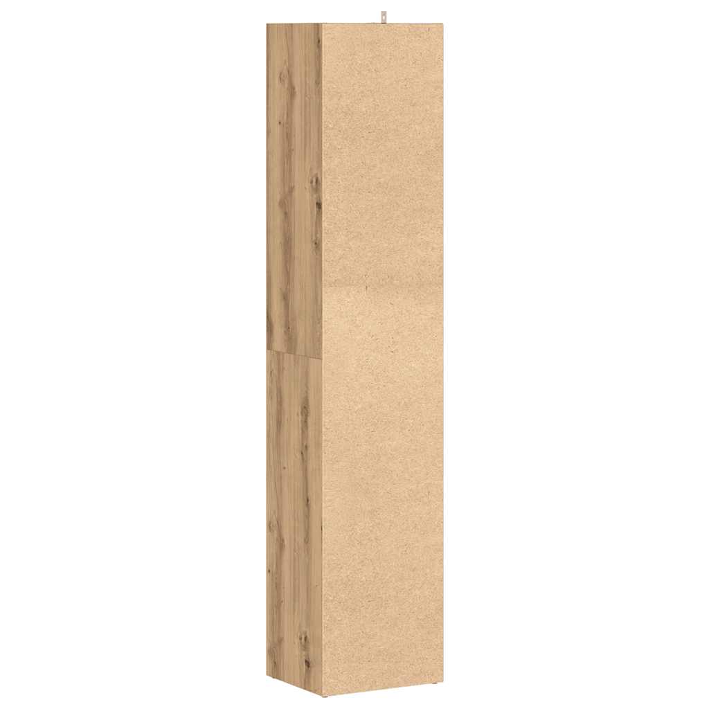 Boekenkast 36x30x171 cm bewerkt hout artisanaal eikenkleur is nu te koop bij PeponiXL, paradijselijk wonen!