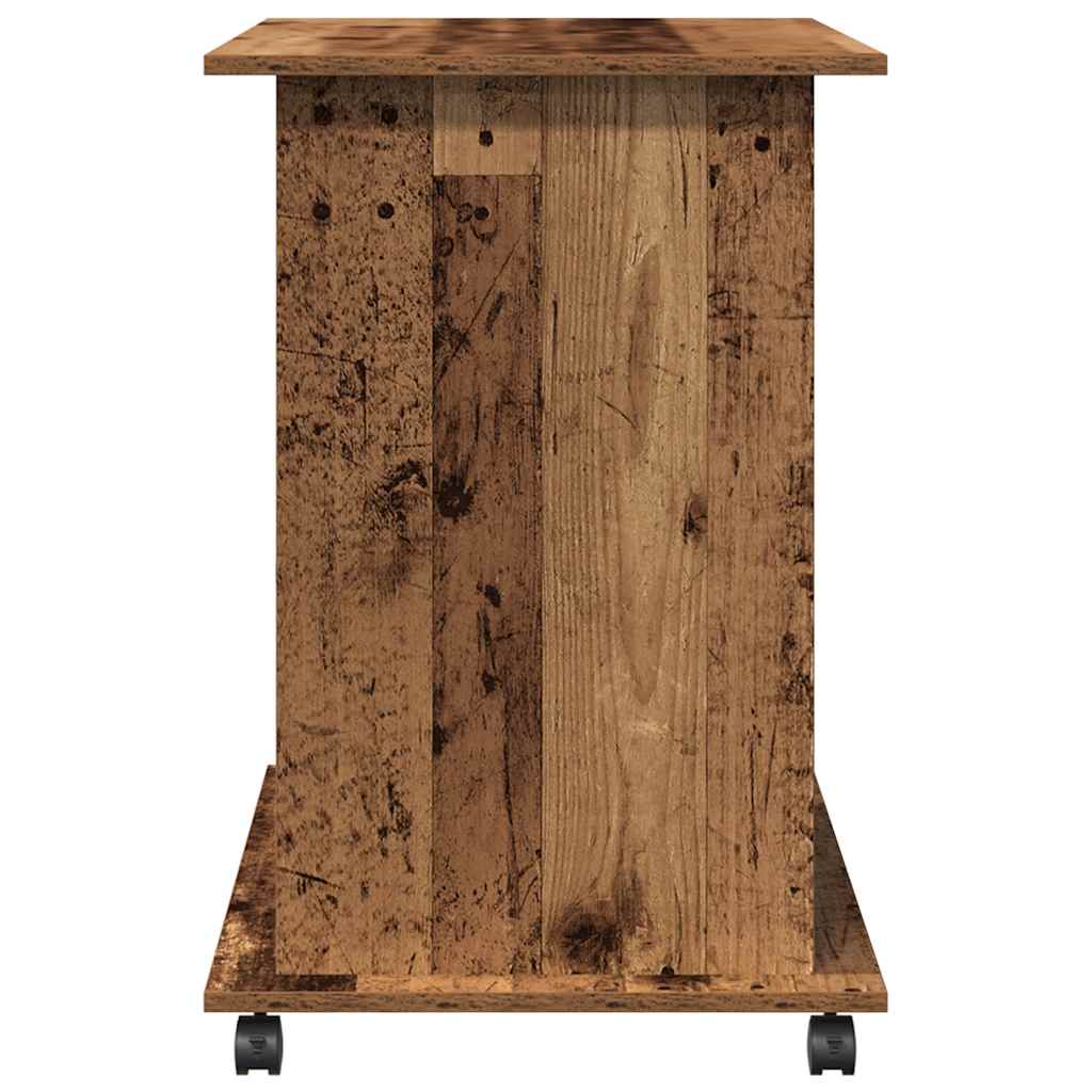Computerbureau 80x50x75 cm bewerkt hout oud houtkleurig is nu te koop bij PeponiXL, paradijselijk wonen!