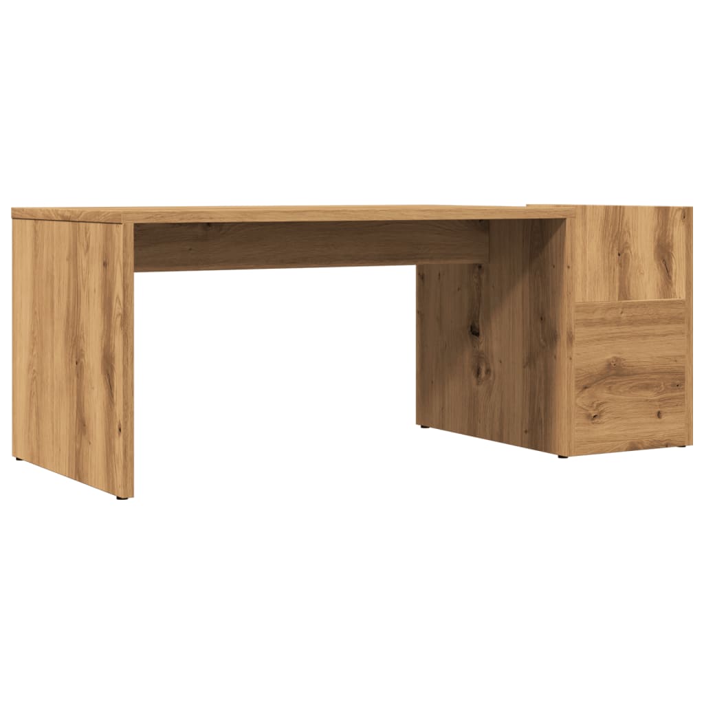 Salontafel 90x45x35 cm bewerkt hout artisan eikenkleurig is nu te koop bij PeponiXL, paradijselijk wonen!