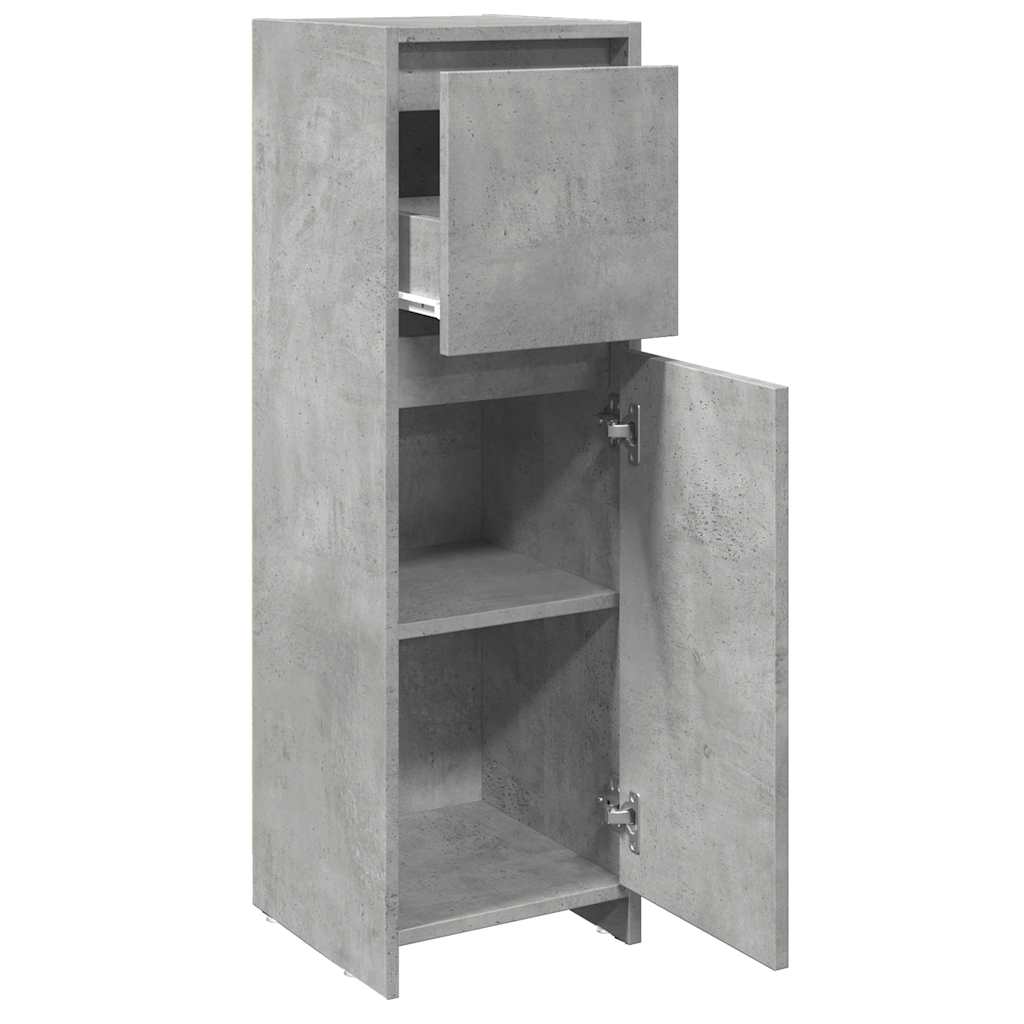 Badkamerkast 30x30x95 cm spaanplaat betongrijs is nu te koop bij PeponiXL, paradijselijk wonen!