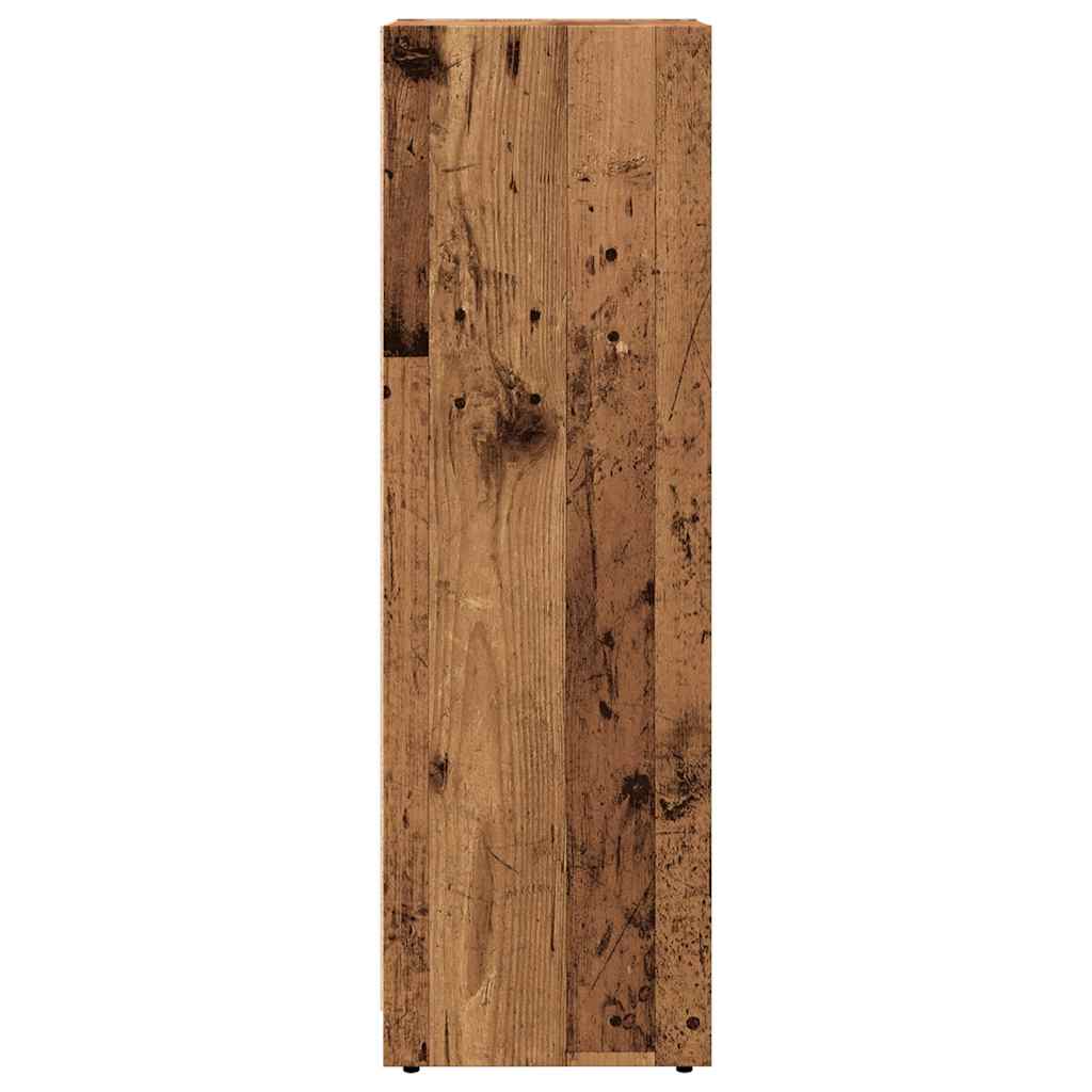 Badkamerkast 30x30x95 cm bewerkt hout oud houtkleurig is nu te koop bij PeponiXL, paradijselijk wonen!